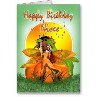 Niece Birthday Card   Moonies Citrus Fairy   Afric