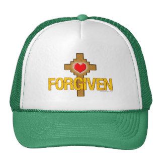 Forgiven Heart Cross Trucker Hat