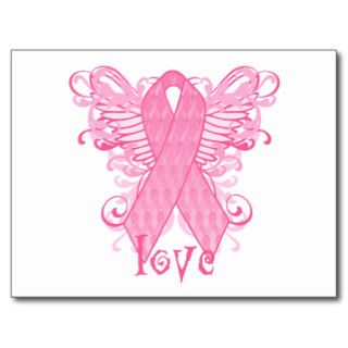 Pink Ribbon Love Post Cards