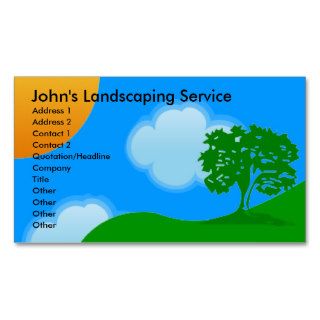 Landscaping Services Business Cards