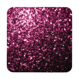 Beautiful Pink glitter sparkles Drink Coasters