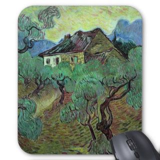 Van Gogh Farmhouse Among Olive Trees (F664) Mouse Pad