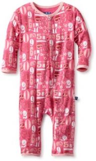 KicKee Pants Baby Girls Newborn Print Coverall, Girl Numbers, 12 18 Months Clothing