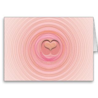 Pink and Peach Pastel Spirals Cards
