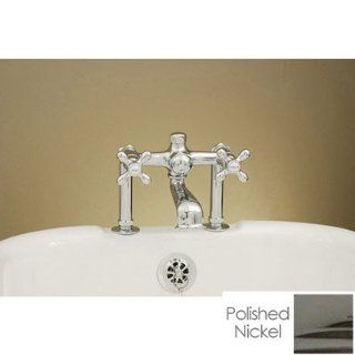 Strom Plumbing Deck Mount Tub Faucet P0802N Polished Nickel   Tub Filler Faucets  