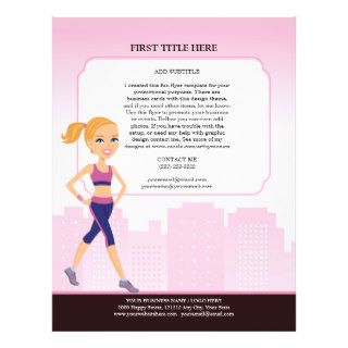 Custom Fitness Flyer with Illustration