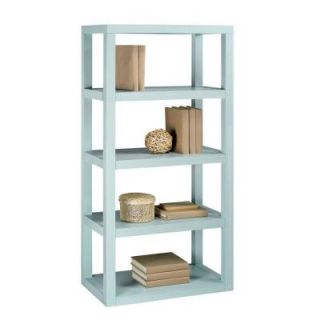 Home Decorators Collection Parsons 62 in. H x 30 in. W Blue Bookcase 0158900310