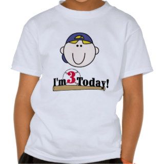 Blond Baseball 3rd Birthday T shirts