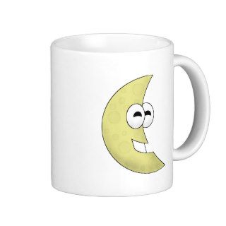 Cute Cartoon Crescent Moon Mug