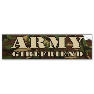 Army GirlFriend Bumper Sticker
