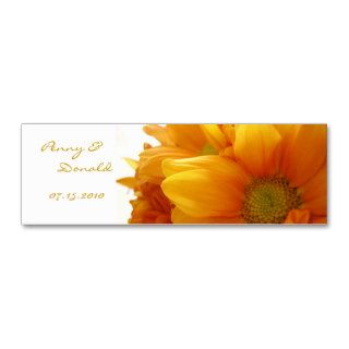 Gold Flower Bookmark   Customized Business Card Template