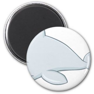 Cool Baby Bottlenose Dolphin Cartoon Magnets