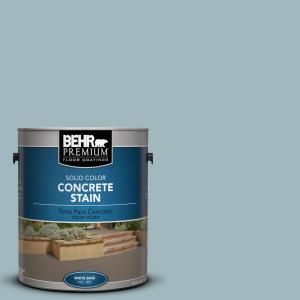 BEHR Premium 1 Gal. #PFC 51 Nautical Blue Solid Color Concrete Stain 80001