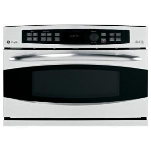 GE Profile Advantium 27 in. Single Electric Wall Oven with Convection in Stainless Steel PSB1001NSS