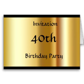 Create your Own 40th Birthday  Invitation Card