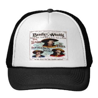 Beadle's Weekly ~ Buffalo Bill ~ Wild Bill Hickok Mesh Hats