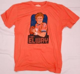 John Elway Retro Player Caricature T Shirt by Red Jacket at  Mens Clothing store