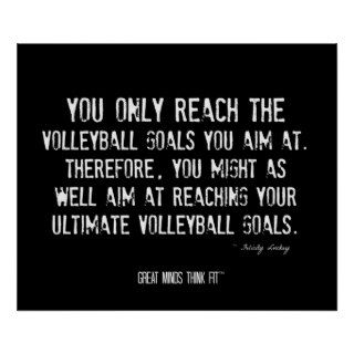 Volleyball Motivational Poster 013   Grunge