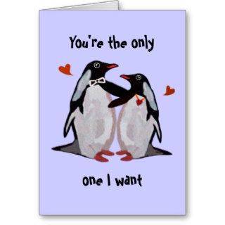 Penguin Love Anniversary Card