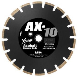 MK Diamond AX 10 14 in. Segmented Wet Cutting Diamond Saw Blade for Asphalt MK  AX10  14