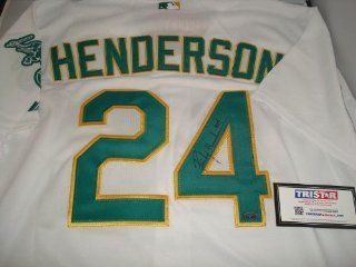 Ricky Henderson Signed Oakland Athletics Jersey, Tristar Sports Collectibles