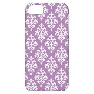 Elegant Lavender Purple Damask iPhone 5C Covers