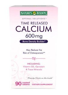 Nature's Bounty Calcium with Vitamin D & Genistein 90 Coated Tablets Health & Personal Care