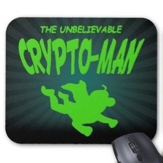 Crypto Man Silhouette Mousepad