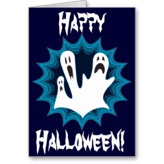 Festive Halloween Ghosts Cards