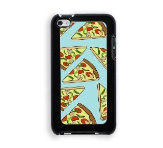 Aqua Pizza Pattern Cute Hipster iPod Touch 4 Case   Fits ipod 4/4G Cell Phones & Accessories