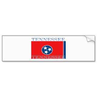 Tennessee State Flag Bumper Stickers