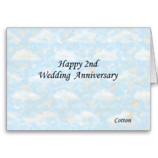 Happy 2nd. Wedding Anniversary Greeting Cards