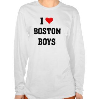 I love Boston Boys Tshirt