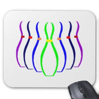 Bowling Pins T shirts and Gifts. Mouse Pad