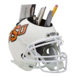 NCAA Oklahoma State Cowboys Helmet Desk Caddy, Matte Grey  Sports Fan Desk Caddies  Sports & Outdoors