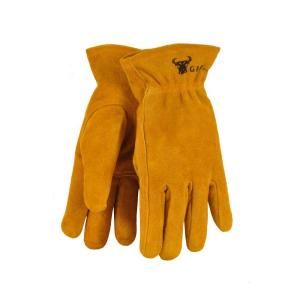 G & F Kids Leather Work Gloves for 4 6 Years Old in Brown 3041