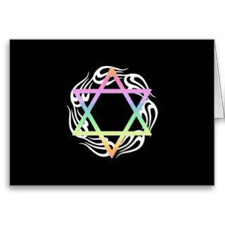 Jewish Star Colors Cards