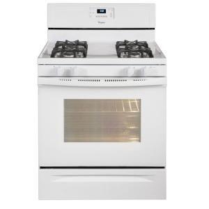 Whirlpool 5.0 cu. ft. Gas Range with Self Cleaning Oven in White WFG510S0AW