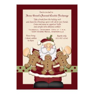 Santa's Cookie Exchange Invitation
