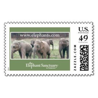 The Elephant Sanctuary Postage Stamp