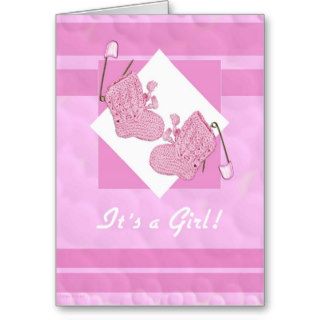 It's A Girl Birth Announcement Greeting Cards