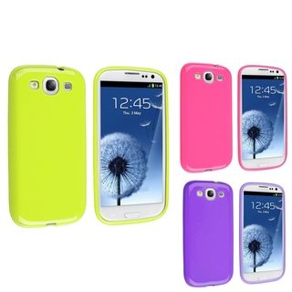 BasAcc Pink/ Green/ Purple TPU Case for Samsung Galaxy S3/ SIII i9300 BasAcc Cases & Holders