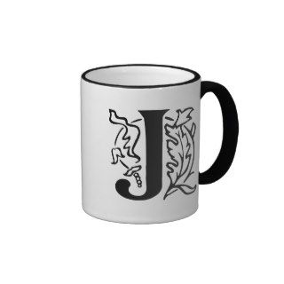 Fancy Letter J Coffee Mug