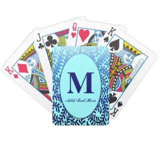 Customized Monogrammed Playing Cards