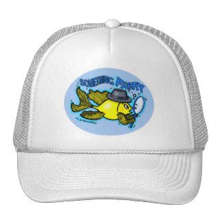 DETECTIVE FISH funny cartoon HAT Hats