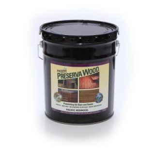 Preserva Wood 5 gal. Oil Based Pacific Redwood Penetrating Stain and Sealer 40504