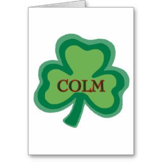 Colm Irish Name Cards