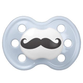 Lil Man mustache pacifier