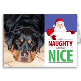 Santa Claus Naughty and Nice Photo Card