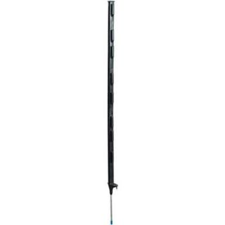 Fi Shock 48 in. Plastic Black Step in Fence Post A 48B